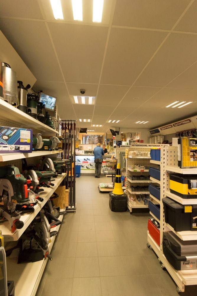 Zicht op de ontvangst balie
