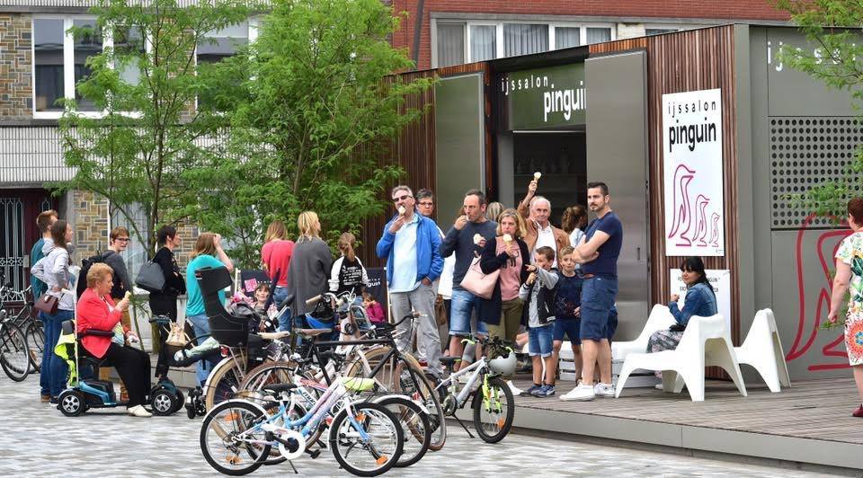 pop-up ijssalon Pinguin - Marktplein Wijnegem