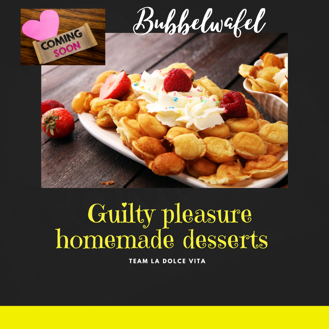 bubbel wafel aardbei
