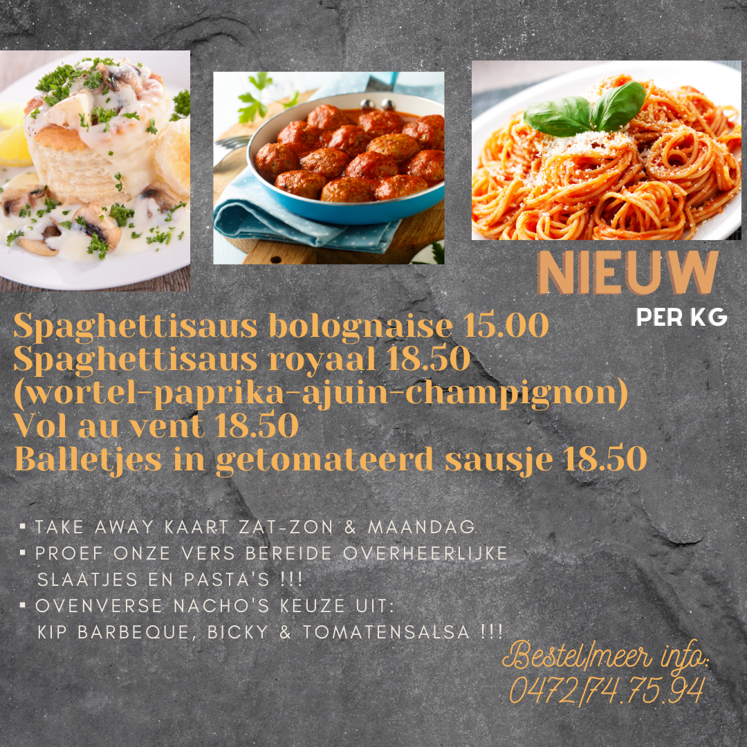 sauzen nu ook per kg take away