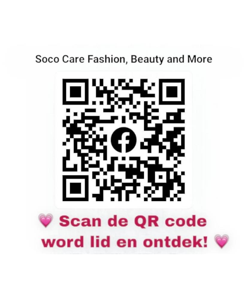 Scan de QR code en word lid van onze trendy Facebook Groep