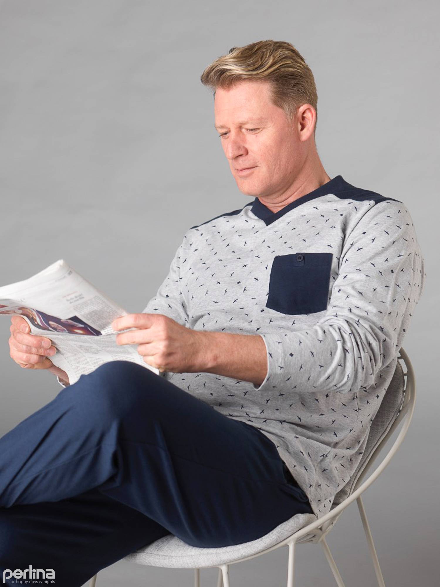 pyjama Perlina met lange of korte broek