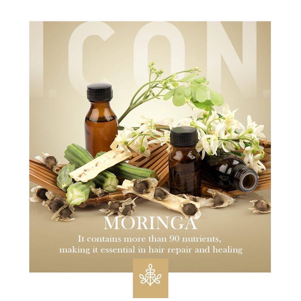 Olie op basis van morenga, amber en argan
