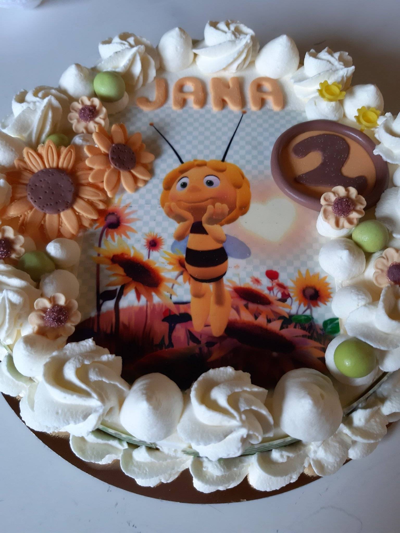 maya zonnebloemtaart
