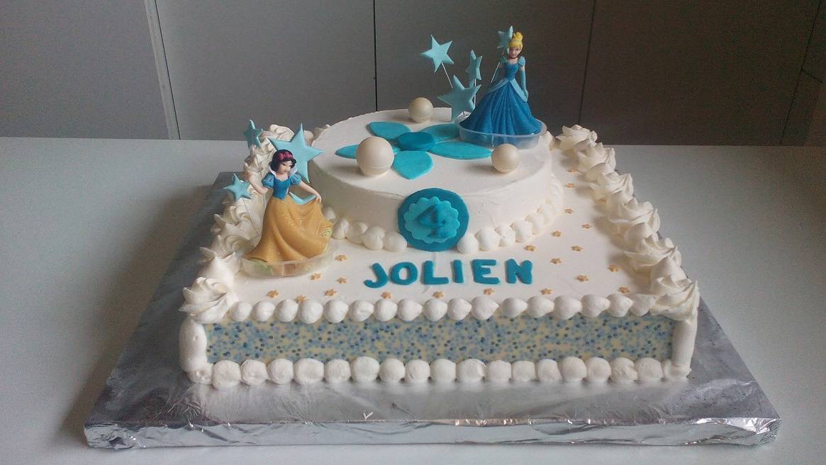 ijstaart met princessenpopjes